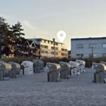 Lage am Strand