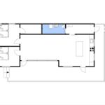 Annex with shed, living area, and staircase with room labels.