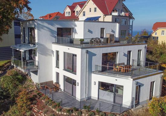 Villa Bergfrieden Terrassenhaus FeWo4: Dachterrasse